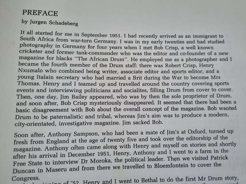 THE FINEST PHOTOS FROM THE OLD DRUM Editor  JURGEN SCHADEBERG 1987