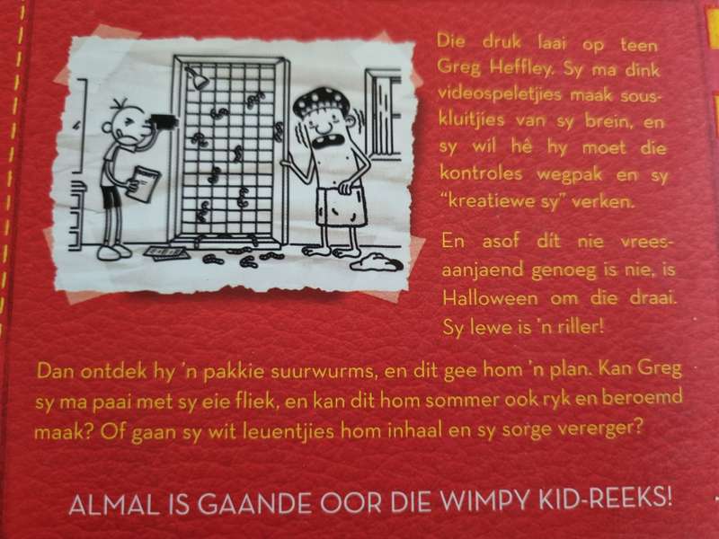 DAGBOEK VAN 'n WIMPY KID KLUITJIES BAK JEFF KINNEY