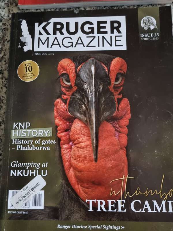 Bundle of 4 KRUGER MAGAZINES ( Kruger National Park South Africa Game Reserve wildlife )