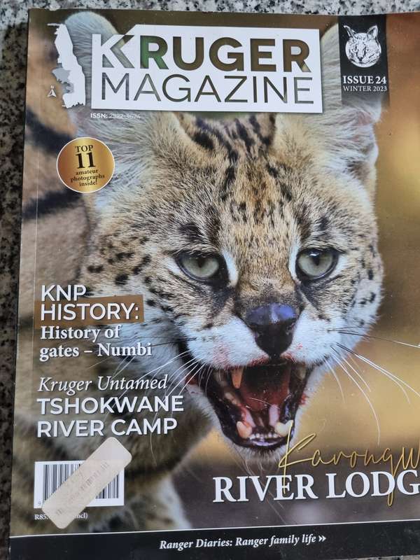 Bundle of 4 KRUGER MAGAZINES ( Kruger National Park South Africa Game Reserve wildlife )