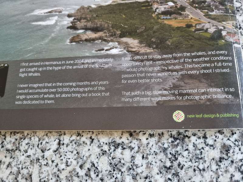 HERMANUS WHALES A Photographic Journey with Southern Right Whales SIGNED DAVE de BEER marine