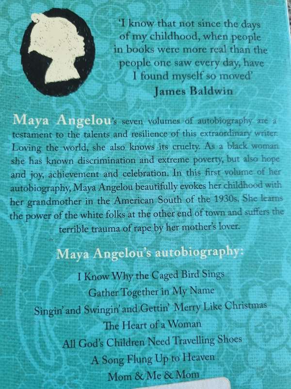 I KNOW WHY THE CAGED BIRD SINGS MAYA ANGELOU  ( softcover )