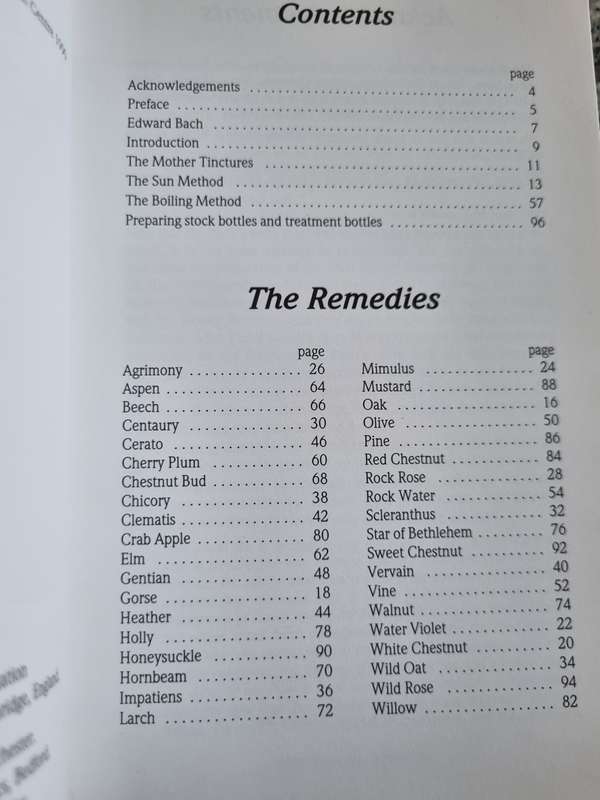 THE BACH FLOWER REMEDIES Illustrations and Preparations NORA WEEKS & VICTOR BULLEN ( Dr Edward Bach