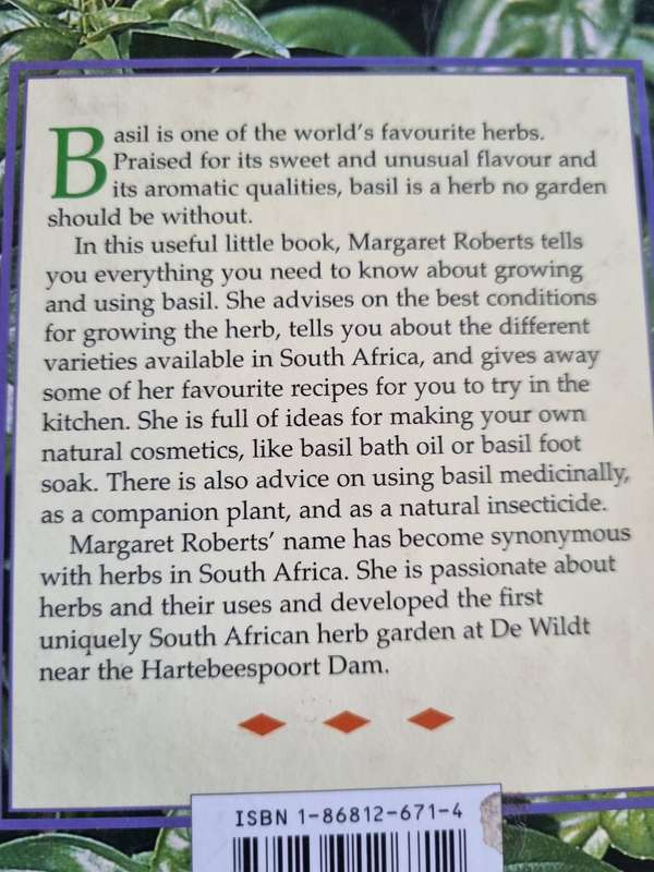 MARGARET ROBERTS LITTLE BOOK OF BASIL  ( herbs )