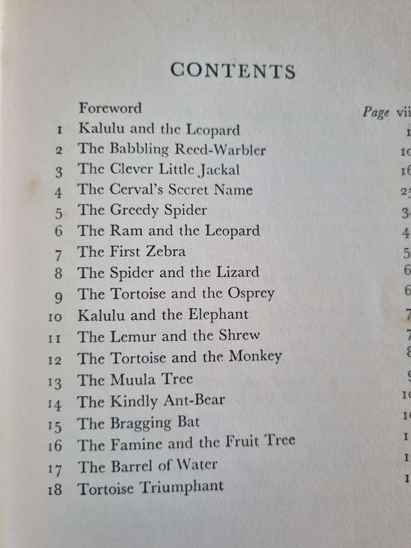 WHERE THE LEOPARD PASSES by GERALDINE ELLIOT  book of Stories based on African Folk-tales Hardcover