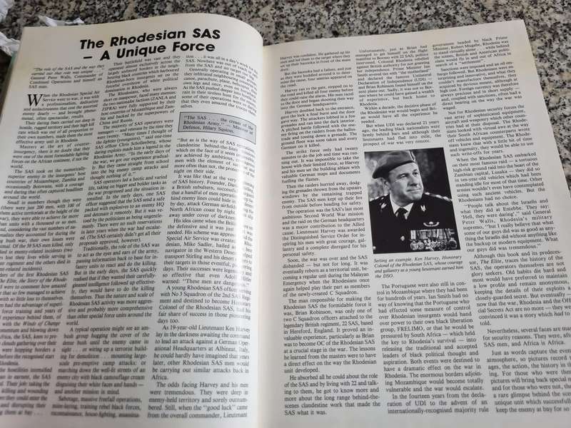 SIGNED THE ELITE PICTORIAL Rhodesian Special Air Service by BARBARA COLE Rhodesia war history