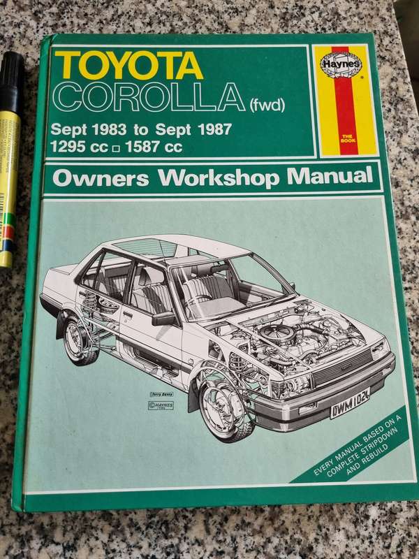 HAYNES TOYOTA CORROLLA (fwd ) Sept 1983 to Sept 1987 1295cc to 1587cc Owners Workshop Manual