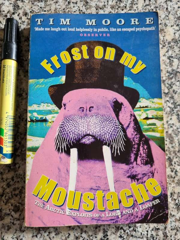 TIM MOORE FROST ON MY MOUSTACHE  (  comic fiction )