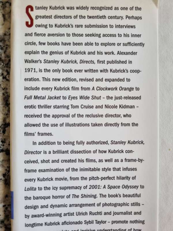STANLEY KUBRICK DIRECTOR A Visual analysis Alexander Walker Sybil Taylor Ulrich Ruchti ( Film cinema