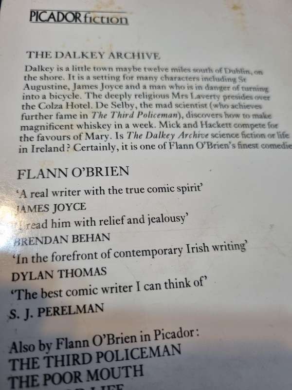THE DALKEY ARCHIVE FLANN O'BRIEN Ireland's funniest genius