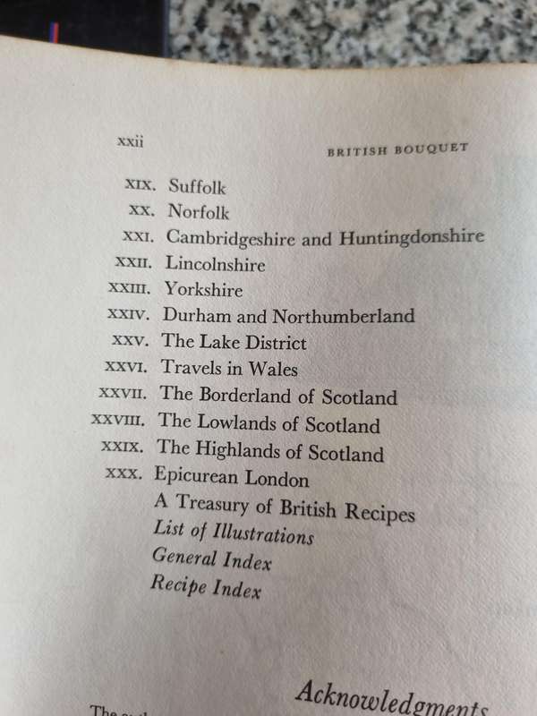 BRITISH BOUQUET An EPICUREAN TOUR of BRITAIN SAMUEL CHAMBERLAIN Recipes Narcissa G Chamberlain 1963