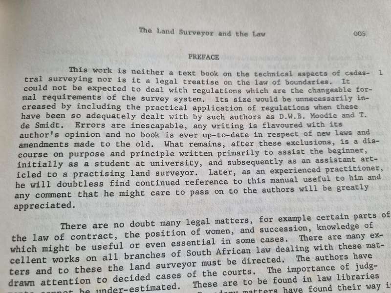 THE LAND SURVEYOR AND THE LAW SIMPSON and SWEENY 1973 ( Please note the condition of the cover )