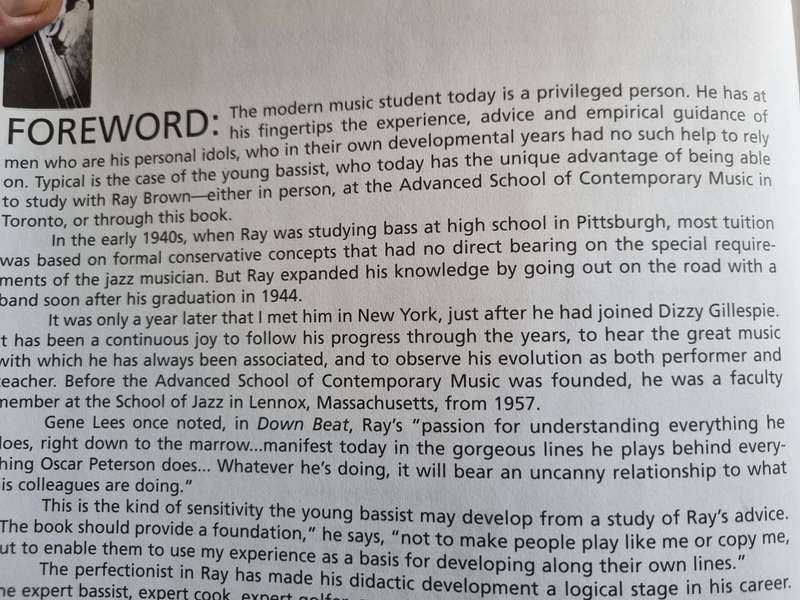 RAY BROWN's BASS METHOD Essential Scales Patterns & Exercises ( Music Legendary Jazz  Bassist  )