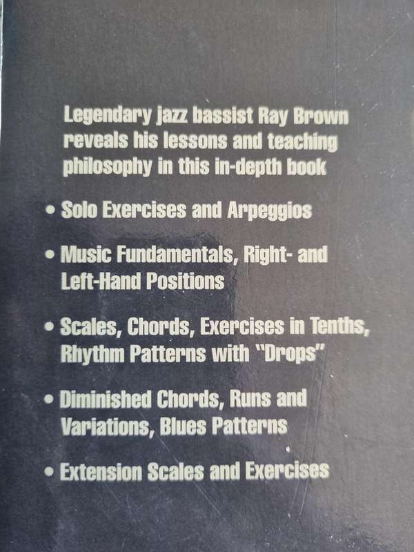 RAY BROWN's BASS METHOD Essential Scales Patterns & Exercises ( Music Legendary Jazz  Bassist  )