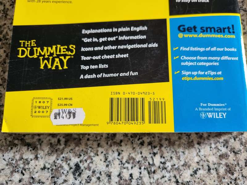 PROJECT MANAGEMENT FOR DUMMIES Second Edition