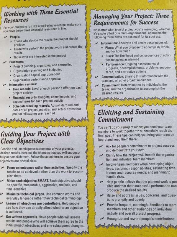 PROJECT MANAGEMENT FOR DUMMIES Second Edition