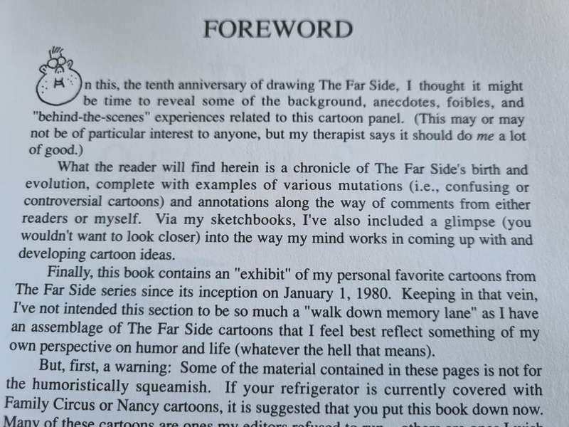 The PreHistory of THE FAR SIDE A 10th Anniversary Exhibit  BY GARY LARSON ( Far Side Gallery Comics