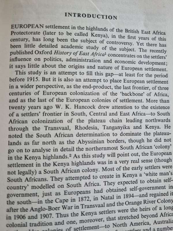 ORIGINS of EUROPEAN SETTLEMENT in KENYA M P K SORRENSON Memoir No. 2 1968