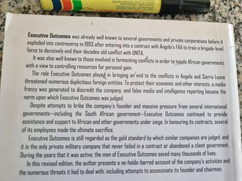 EXECUTIVE OUTCOMES AGAIST ALL ODDS EEBEN BARLOW Revised Edition