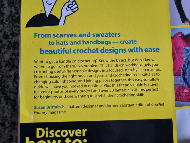 CROCHET PATTERNS for DUMMIES SUSAN BRITTAIN Over 50 Patterns