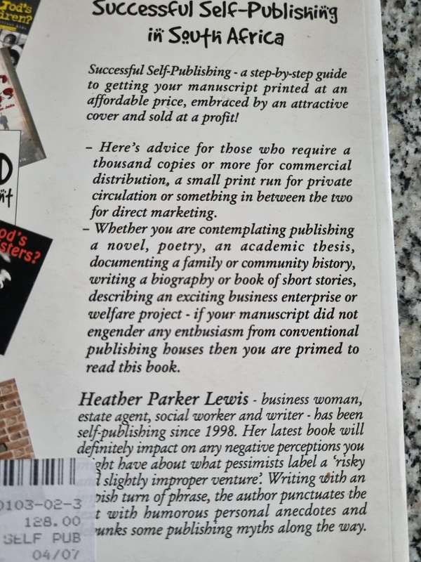 SUCCESSFUL SELF PUBLISHING in South Africa Revised Second Edition HEATHER PARKER LEWIS