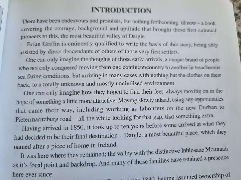 MY DARGLE By BRIAN GRIFFIN  ( SIGNED ) and Others (  Kwa Zulu Natal Midlands  history Scarce )