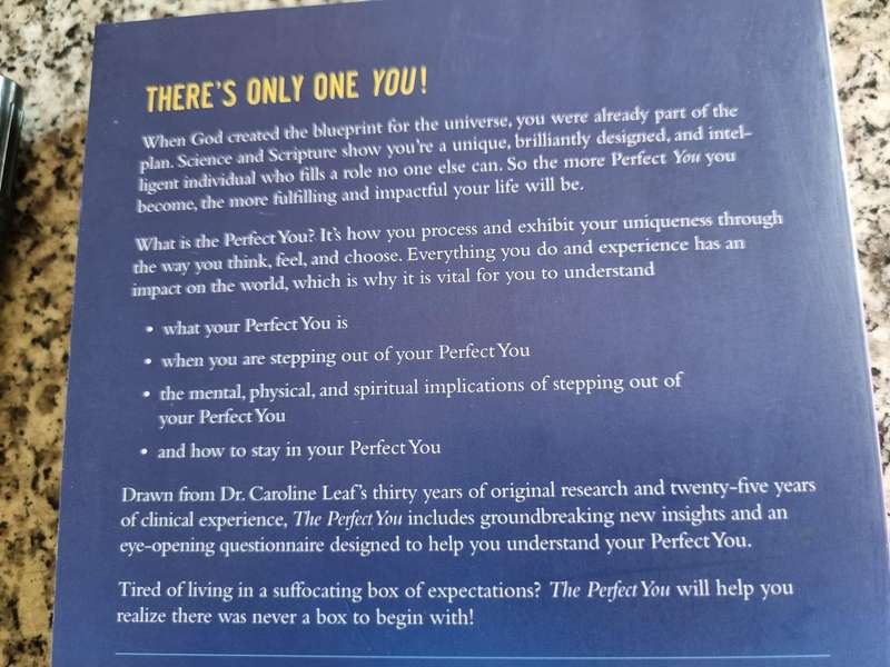 2 Books by Dr CAROLINE LEAF The PERFECT YOU  A Blueprint for Identity plus SWITCH ON YOUR BRAIN