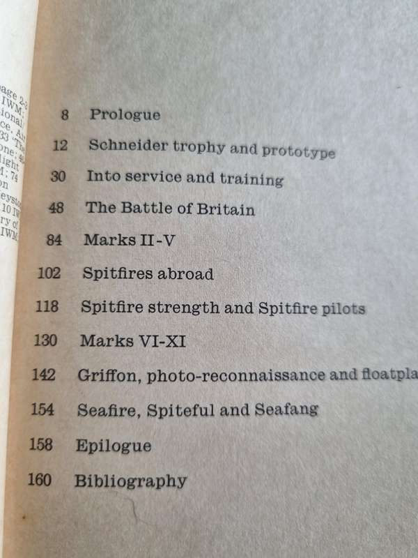 Purnell's History of the Second World War Weapons No. 6 SPITFIRE JOHN VADER 1969