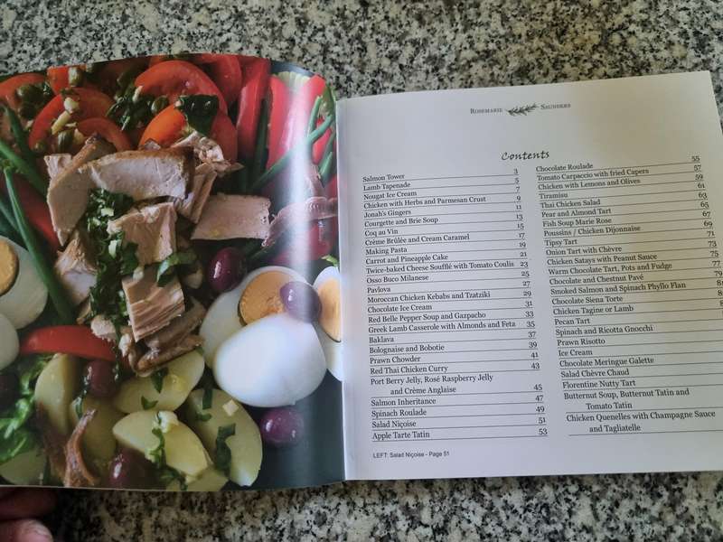 A SPRIG OF ROSEMARIE ROSEMARIE SAUNDERS COOKBOOK ( Signed )  ( sprigg ) Rosemary recipes