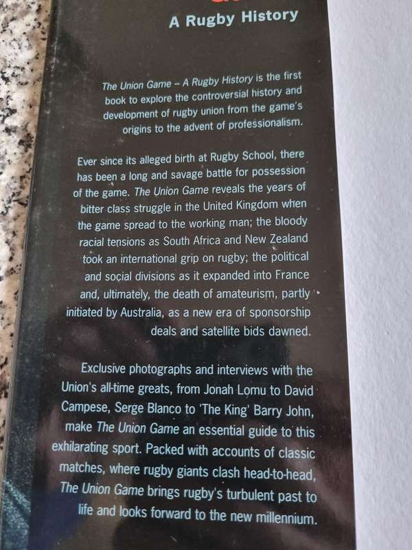 THE UNION GAME A RUGBY HISTORY SEAN SMITH