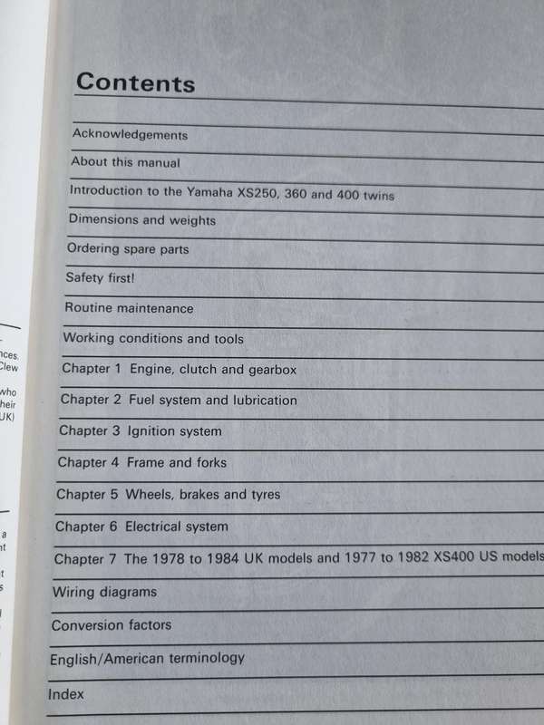 Haynes 378 Yamaha XS250, 360 and 400 SOHC Twins (1975 to 1984) Workshop Manual motorcycle