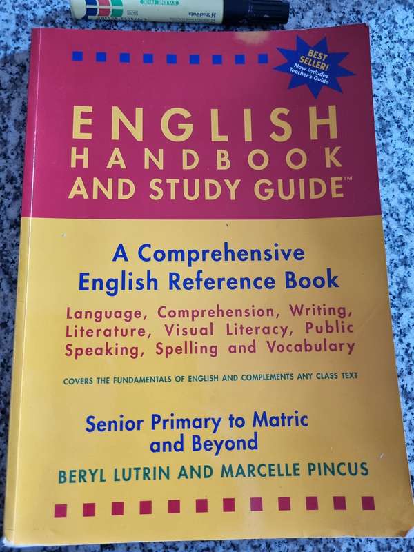 ENGLISH HANDBOOK & STUDY GUIDE English Students SENIOR PRIMARY - MATRIC and BEYOND BERYL LUTRIN