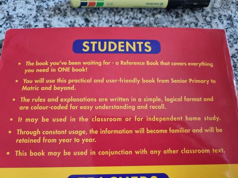 ENGLISH HANDBOOK & STUDY GUIDE English Students SENIOR PRIMARY - MATRIC and BEYOND BERYL LUTRIN