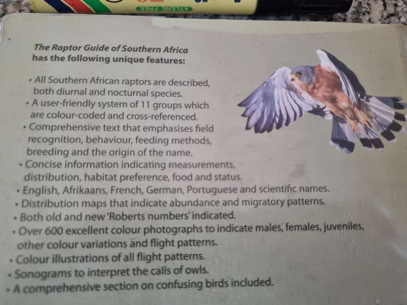 THE RAPTOR GUIDE OF SOUTHERN AFRICA ULRICH OBERPRIELER BURGER CILLIE Birds of Prey