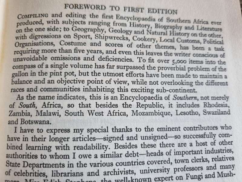 ERIC ROSENTHAL ENCYCLOPAEDIA OF SOUTHERN AFRICA in 2 Volumes 6th Edition 1973