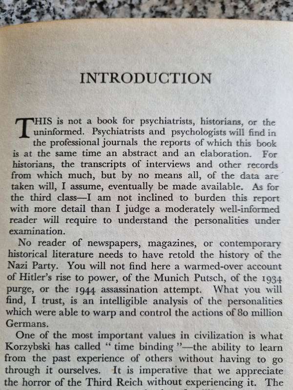 22 CELLS IN NUREMBERG by DOUGLAS M KELLY Psychiatrist to the Nuremberg Jail  1947 ( Nazi Germany )
