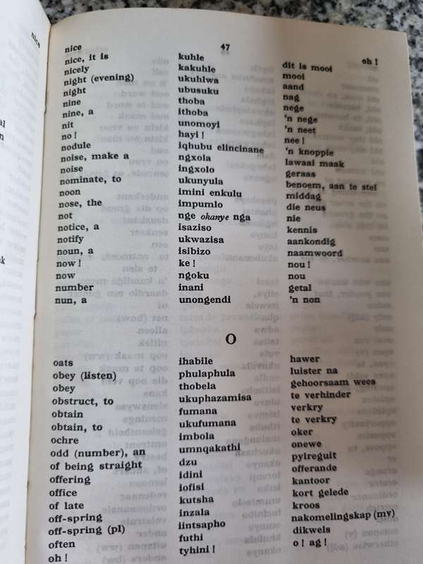 2 BOOKS , A NEW CONCISE XHOSA ENGLISH DICTIONARY J McLAREN plus AFRIKAANS XHOSA ENGLISH TRILINGUAL
