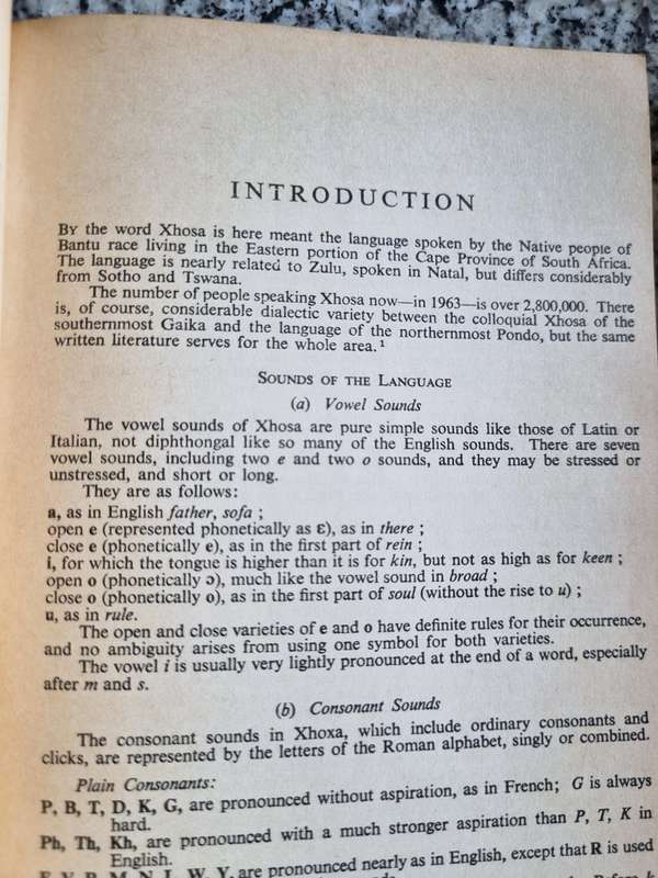 2 BOOKS , A NEW CONCISE XHOSA ENGLISH DICTIONARY J McLAREN plus AFRIKAANS XHOSA ENGLISH TRILINGUAL
