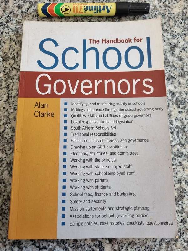 The Handbook for SCHOOL GOVERNORS ALAN CLARKE
