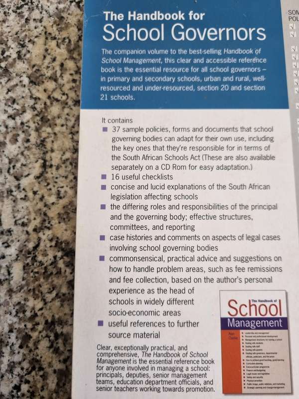 The Handbook for SCHOOL GOVERNORS ALAN CLARKE