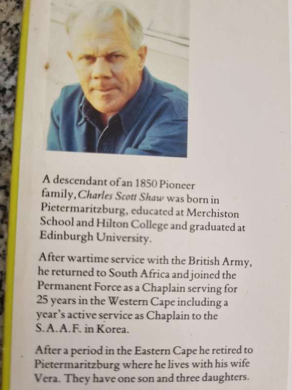 STORIES FROM THE KARKLOOF HILLS CHARLES SCOTT SHAW ( KwaZulu Natal Midlands  ) incl Hilton College