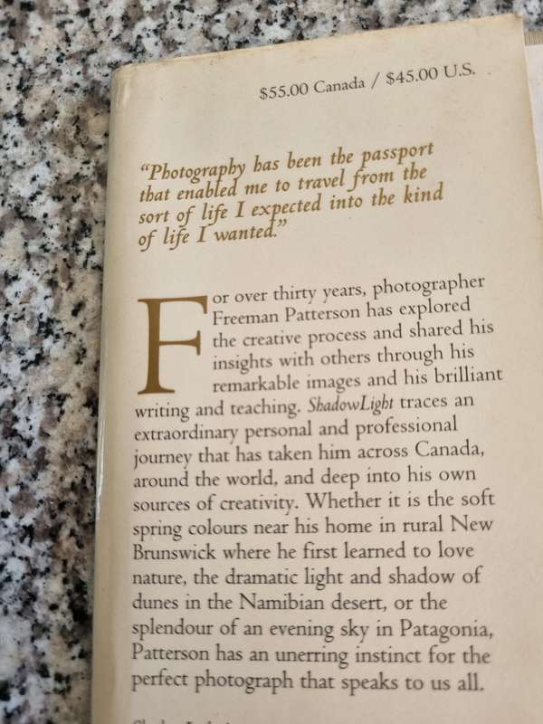 FREEMAN PATTERSON A PHOTOGRAPHERS LIFE SHADOWLIGHT   Shadow Light photography