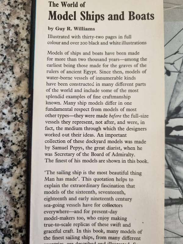 The WORLD of MODEL SHIPS & BOATS GUY R WILLIAMS building wooden sailing models