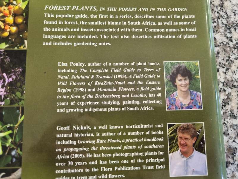 ELSA POOLEY FOREST PLANTS IN THE Forest & in the Gardens Popular Guides Biomes of SOUTH AFRICA