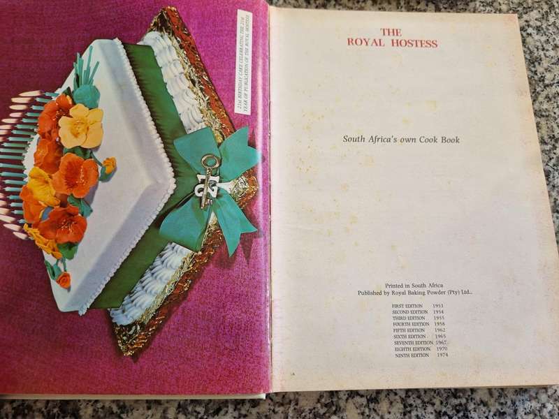 The Royal Hostess South Africa`s Own Cook Book  Revised Edition 1974 Cookbook