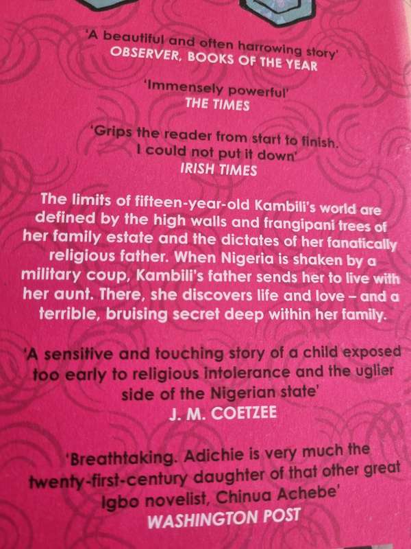 PURPLE HIBUSCUS CHIMAMANDA NGOZI ADICHIE