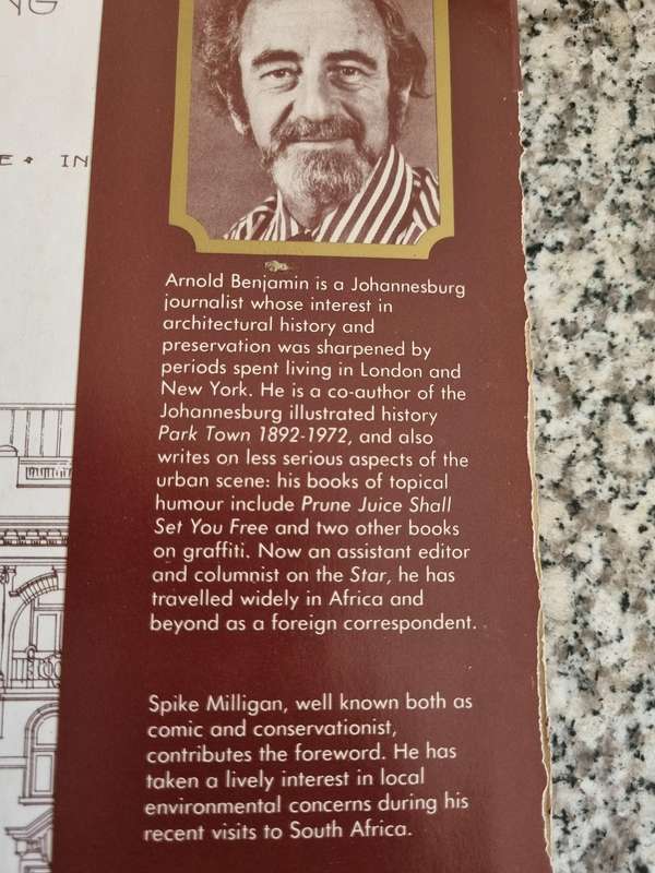 LOST JOHANNESBURG ARNOLD BENJAMIN with Foreword by SPIKE MILLIGAN