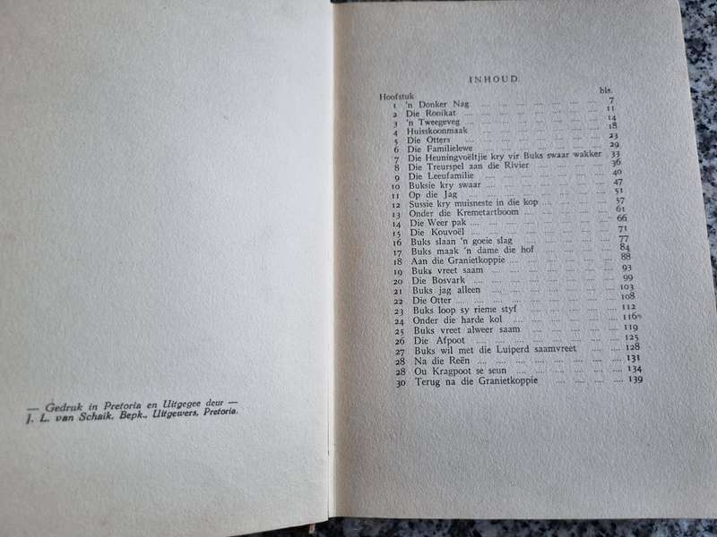 BUKS  Deur G C en S B HOBSON Uitgegee 1935