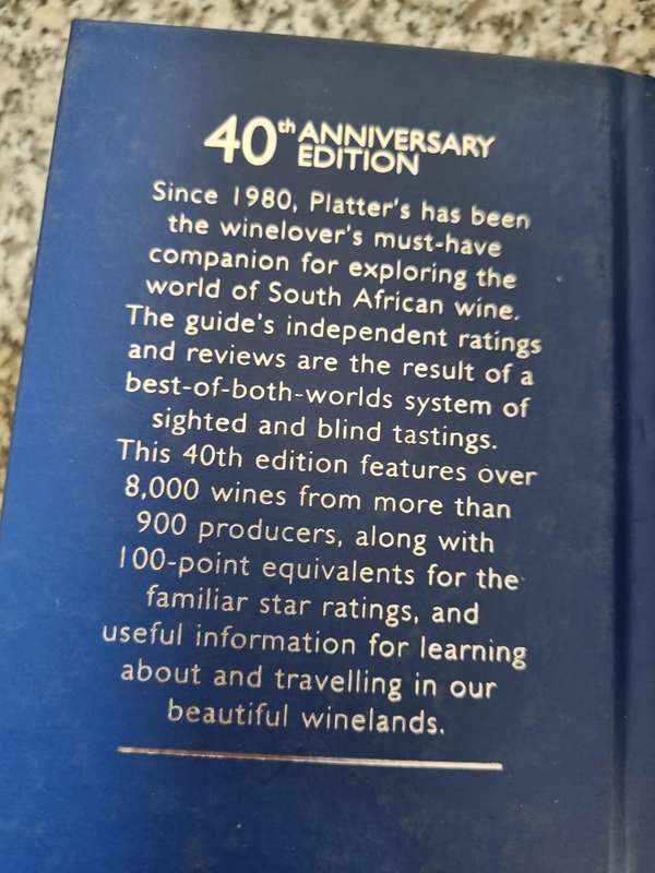 PLATTER'S 40th ANNIVERSARY  SOUTH AFRICAN WINE GUIDE  2020 ( John Platters Wines  John Platter`s )
