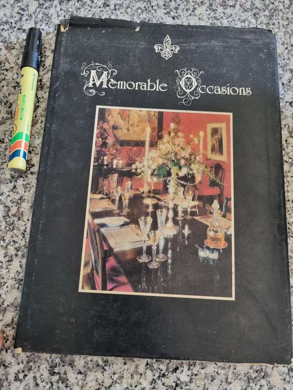 MEMORABLE OCCASIONS  COOKBOOK OF FLEUR de LYS HILTON COLLEGE 1986 KwaZulu Natal